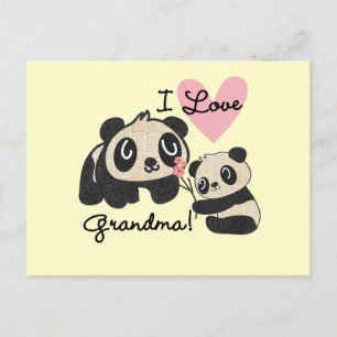 Liebe-Großmutter der Panda-Bärn-I Postkarte