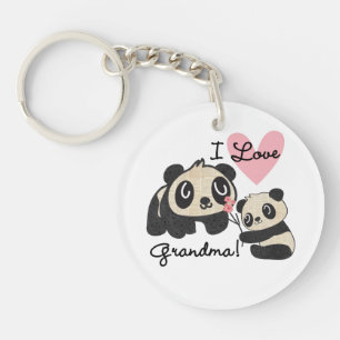 Liebe-Großmutter der Panda-Bärn-I Schlüsselanhänger