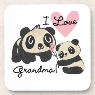 Liebe-Großmutter der Panda-Bärn-I Untersetzer