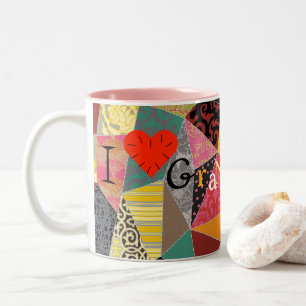 Liebe-Großmutter des verrückte Zweifarbige Tasse