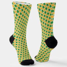 Liebe-, Grün- und Gelbsocken Socken