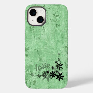 LIEBE Grüne Blume - Fall Case-Mate iPhone 14 Hülle