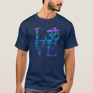 LIEBE Grunge OM-Symbol-Spiritualität-Yoga T-Shirt