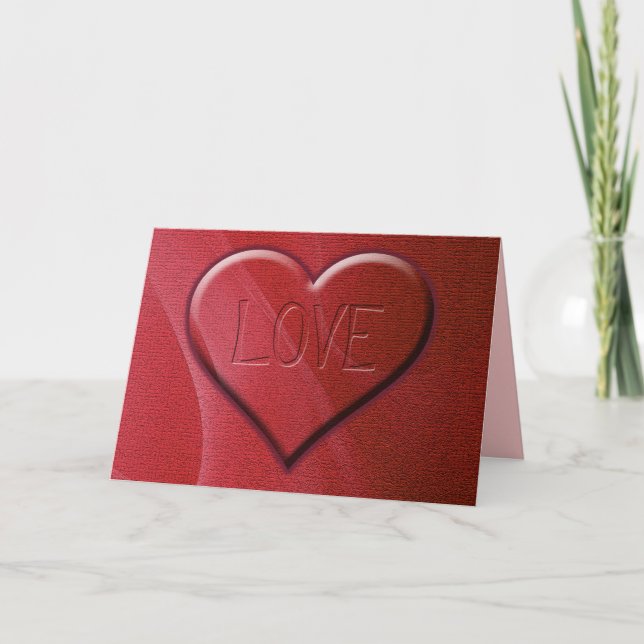 Liebe Grußkarte Karte (Vorderseite)