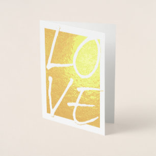 Liebe-Grußkarten für Gold Foil Folienkarte