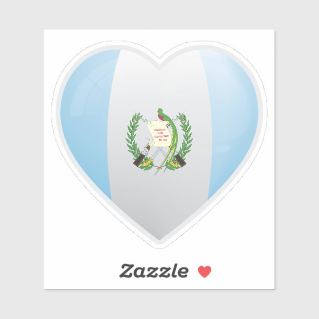 Liebe Guatemala Aufkleber (Blatt)