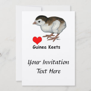 Liebe Guinea Keys Einladung