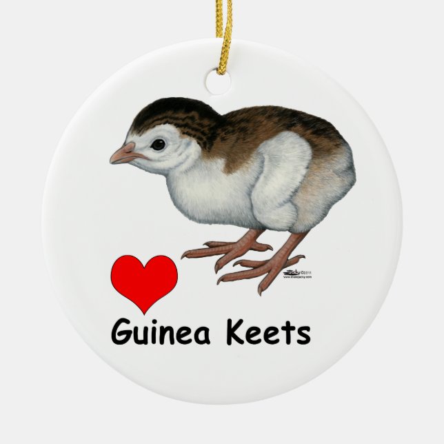 Liebe Guinea Keys Keramikornament (Vorne)