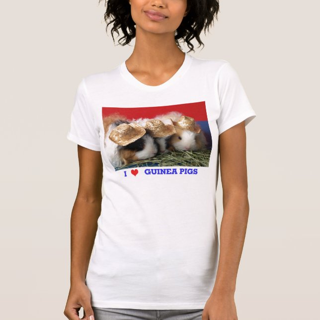 Liebe Guinea Schweine T Shirt (Vorderseite)