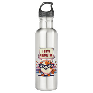 Liebe Guppys und Chemie Edelstahlflasche
