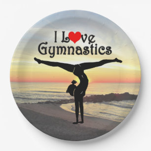 Liebe GYMNASTICS PAPIER TELLER