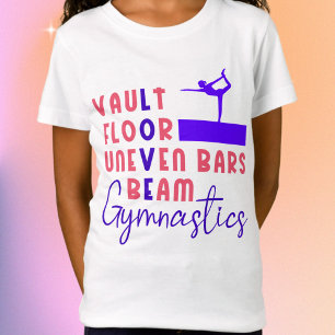 Liebe Gymnastik Vault, Bars, Schaum, Korallenboden T-Shirt