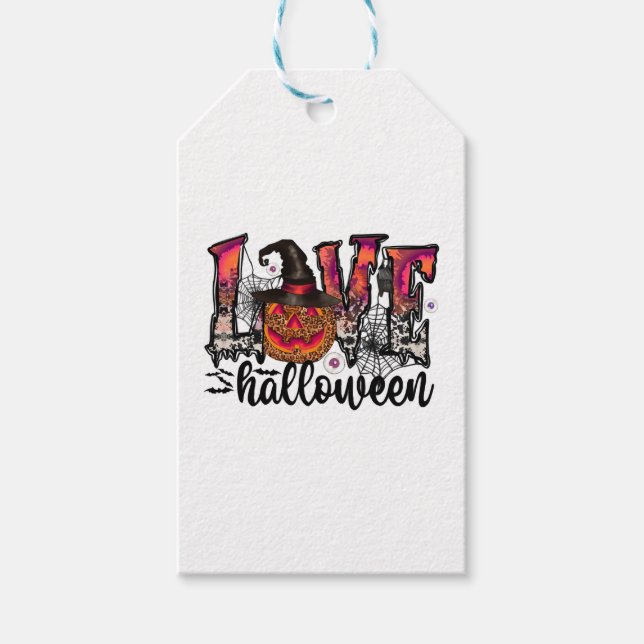 Liebe Halloween Geschenkanhänger (Vorderseite)