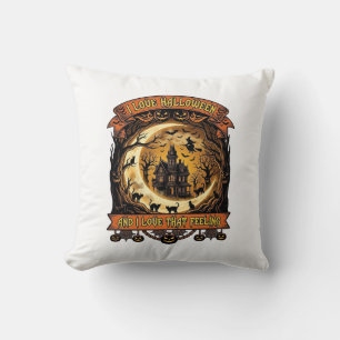 Liebe Halloween Spukhaus Halbmond Schwarz C Kissen