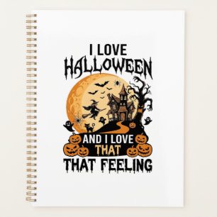 Liebe Halloween Spukhaus Mond Hexe Kürbisse_1 Planer