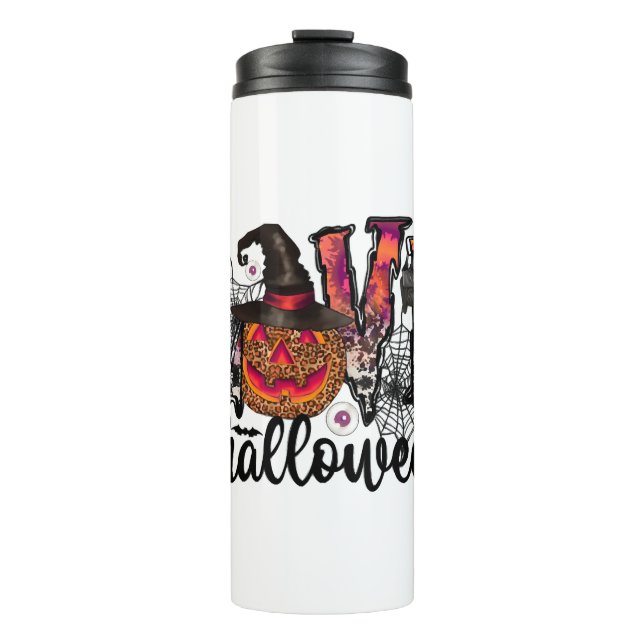 Liebe Halloween Thermosbecher (Vorderseite)