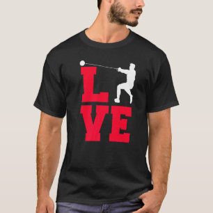 Liebe-Hammer-Wurf T-Shirt