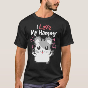 Liebe Hamster Ich liebe meine Hammy lustige Design T-Shirt