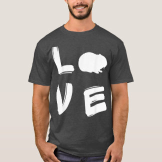 Liebe Hamster Silhouette Hamster Eigentümer T-Shirt