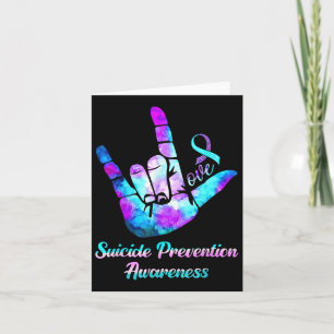Liebe Hand Sign Suizidprävention Woche S Karte