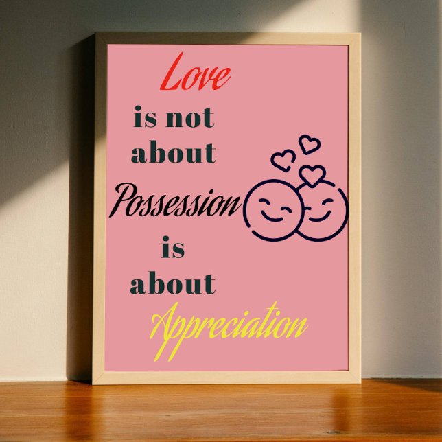 Liebe handelt von digitalen Poster-Zitat druckbare Fotodruck (Von Creator hochgeladen)