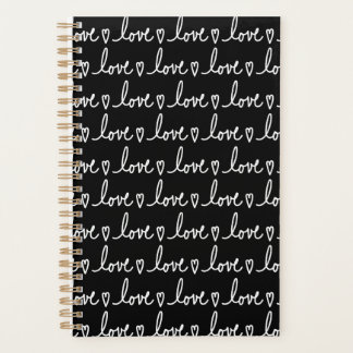 Liebe handgeschriebener Valentinstag Notizbuch Pla Planer