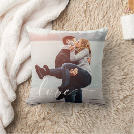 LIEBE Handgeschriebenes Foto Personalisiert Kissen