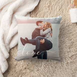 LIEBE Handgeschriebenes Foto Personalisiert Kissen