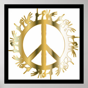 LIEBE HANDS PEACE SIGN POSTER
