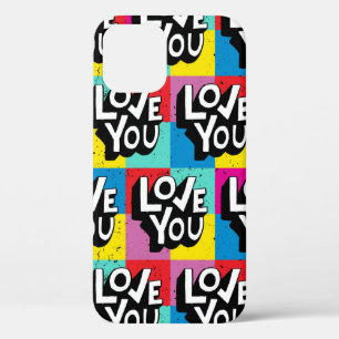 Liebe. Handschriftenmuster für Valentine d Case-Mate iPhone Hülle