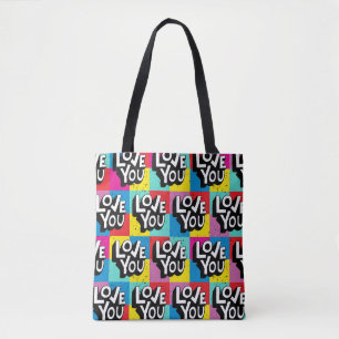 Liebe. Handschriftenmuster für Valentine d Tasche