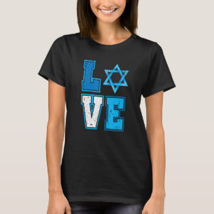 Liebe Hanukkah Stern von David Happy Chanukkah Cos T-Shirt