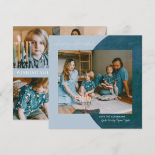 Liebe   Happy Hanukkah Foto Collage Feiertagskarte