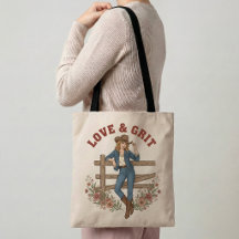 Liebe & Hartnäckigkeit Western-Tasche Cowgirl-Gesc
