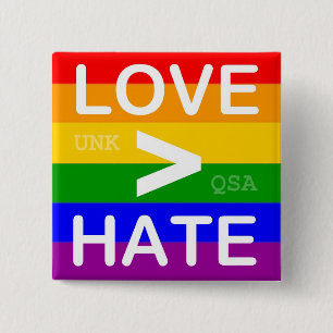 "Liebe-> Hass-" Knopf Button