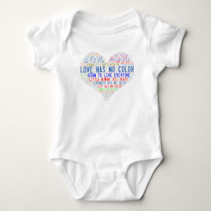 Liebe hat keine Farbe Freundlichkeit & Gleichheit Baby Strampler