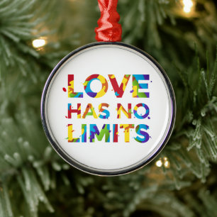 Liebe hat keine Grenzen Ornament Aus Metall