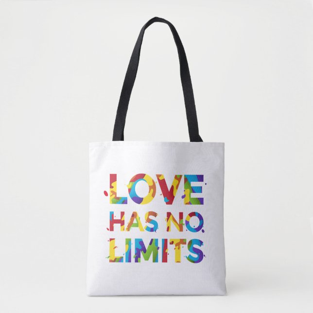 Liebe hat keine Grenzen Tasche (Vorderseite)
