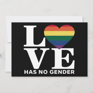 Liebe hat keinen LGBTQ-Rainbow-Pride-Monat Einladung