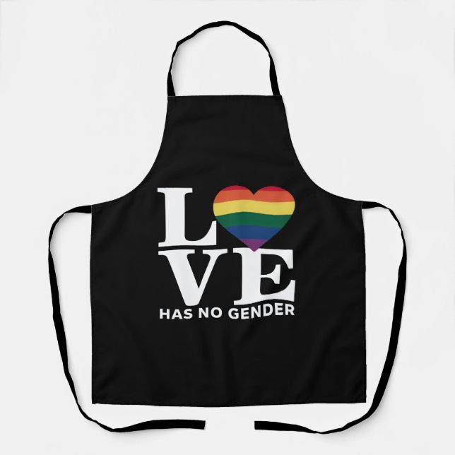 Liebe hat keinen LGBTQ-Rainbow-Pride-Monat Schürze (Vorderseite)