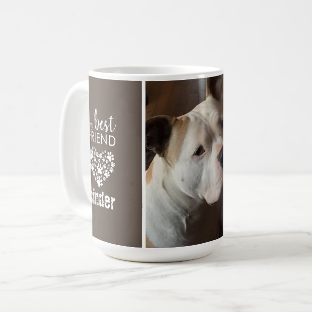 Liebe Haustier Hund Foto Personalisiert Kaffeetasse (Vorderseite Links)