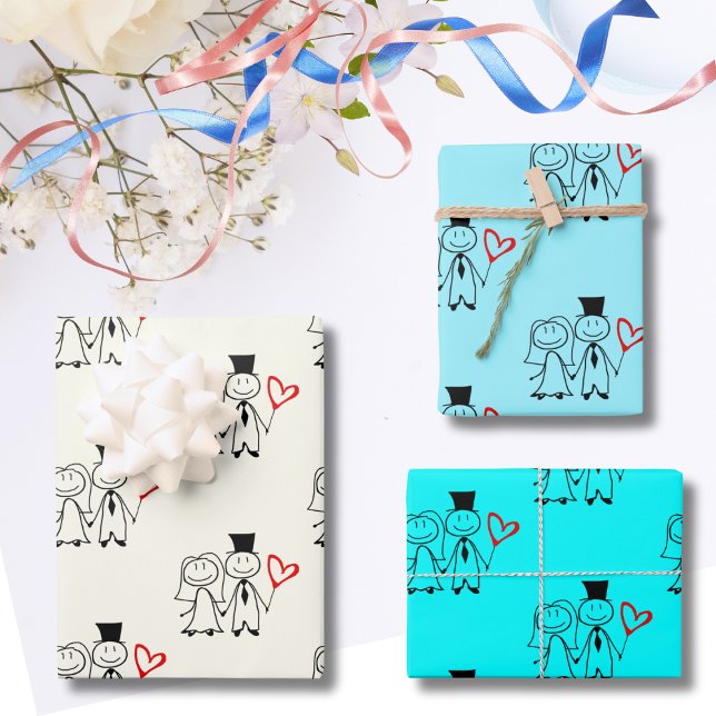 Liebe Heart Balloon Wedding Geschenkpapier Set (Von Creator hochgeladen)