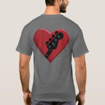 Liebe Heart Bass Guitar und Amp Grill Music