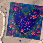 Liebe Heart Blume Blau Hübsche Inspiritivität<br><div class="desc">Spaß Inspirierend Whimsical Liebe Blumenpuzzle - lebendiges, skurriles und stilvolles Inspirivity Artwork, das Sie während der Arbeit an diesem bunten Puzzle inspiriert hat. Ein lustiges Geschenk für den Valentinstag und perfekt für einen Rentner. Tauchen Sie ein in das pulsierende Liebe-Puzzle. . Steigern Sie Ihre Entspannungszeit mit diesen faszinierenden Rätseln, die...</div>