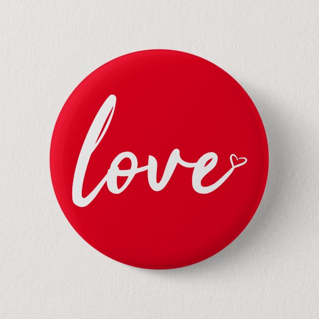 Liebe Heart Button Button (Vorderseite)