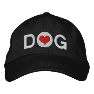 Liebe Heart Dog Bestickte Kappe