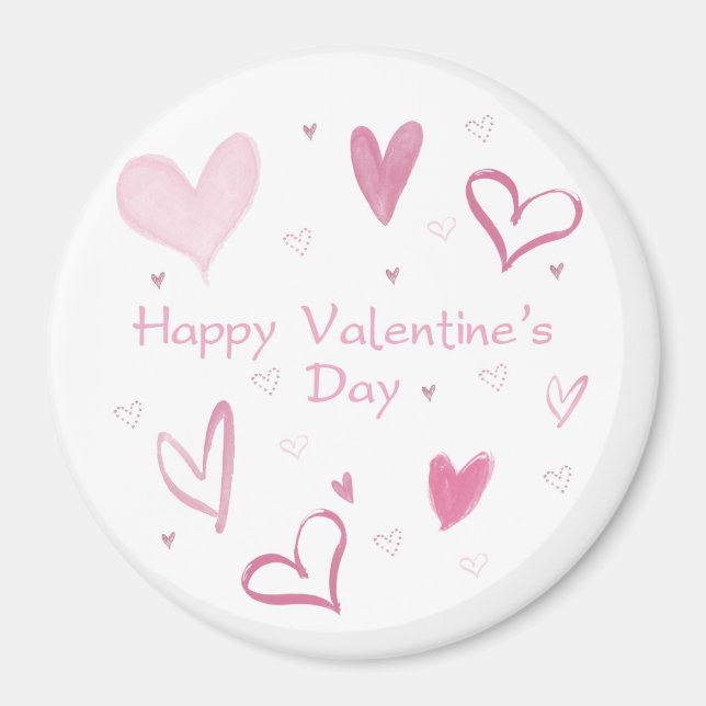 Liebe Heart Doodle Kühlschrankmagnet (Vorne)