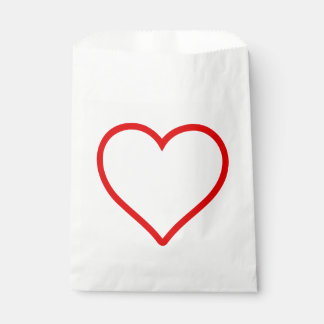 Liebe - Heart Favor Bag Geschenktütchen