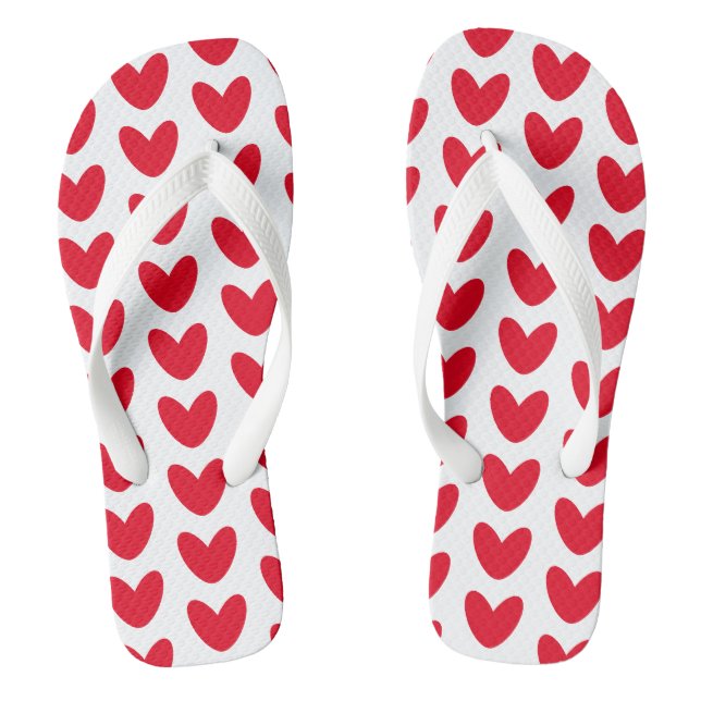 Liebe Heart Flip Flops Beach Footwear (Fußbett)
