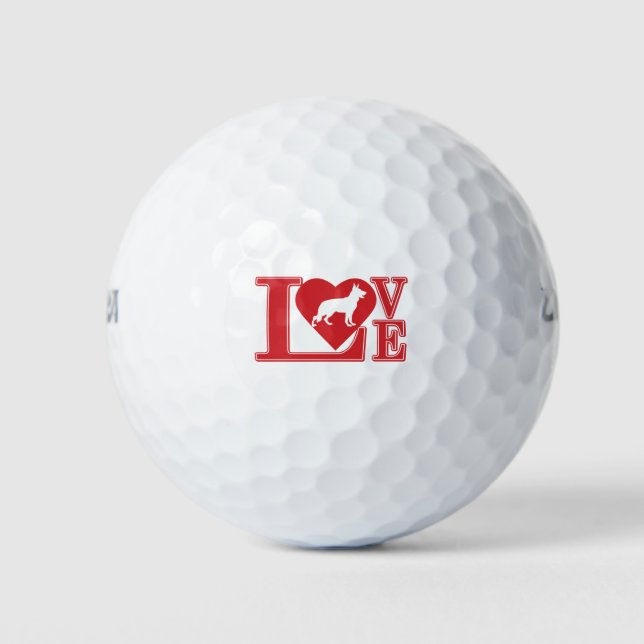 Liebe Heart Golfball (Vorderseite)